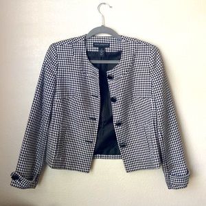 Petite Sophisticate vintage houndstooth blazer
